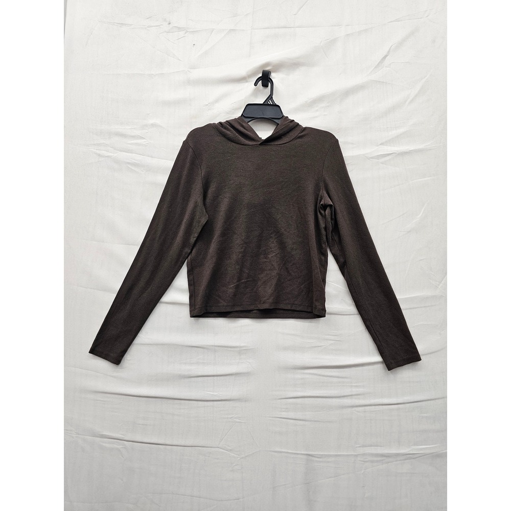 Wild Fable Womens Pullover Hoodie Brown Cotton Blend Casual Size XL